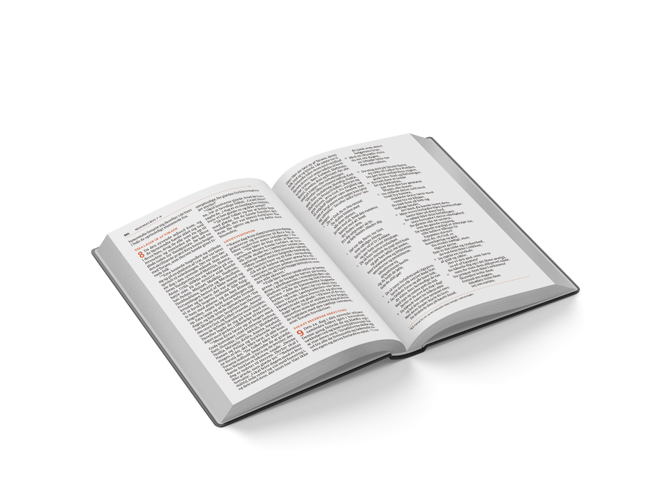 Bibelen 2023, sort, ægte læder